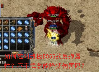 ���Ӧ���ռ�BOSS�ķ������ԣ����������ܽ����˺���