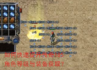 如何快速提升传奇185角色等级与装备获取? 如何快速提升传奇185角色等级与装备获取?