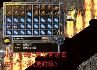 热血传奇私服如何设置才能让游戏更耐玩? 热血传奇私服如何设置才能让游戏更耐玩?