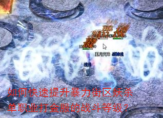 如何快速提升暴力街区妖杀单职业打金服的战斗等级? 如何快速提升暴力街区妖杀单职业打金服的战斗等级?