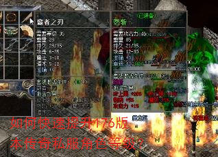 如何快速提升176版本传奇私服角色等级? 如何快速提升176版本传奇私服角色等级?