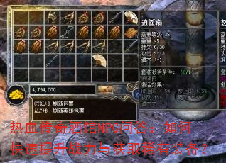 ��Ѫ����ƹ�NPC�ʴ���ο�������ս�����ȡϡ��װ����