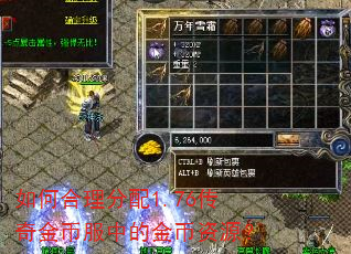 如何合理分配1.76传奇金币服中的金币资源? 如何合理分配1.76传奇金币服中的金币资源?
