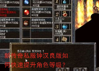 新传奇私服钟汉良版如何快速提升角色等级? 新传奇私服钟汉良版如何快速提升角色等级?